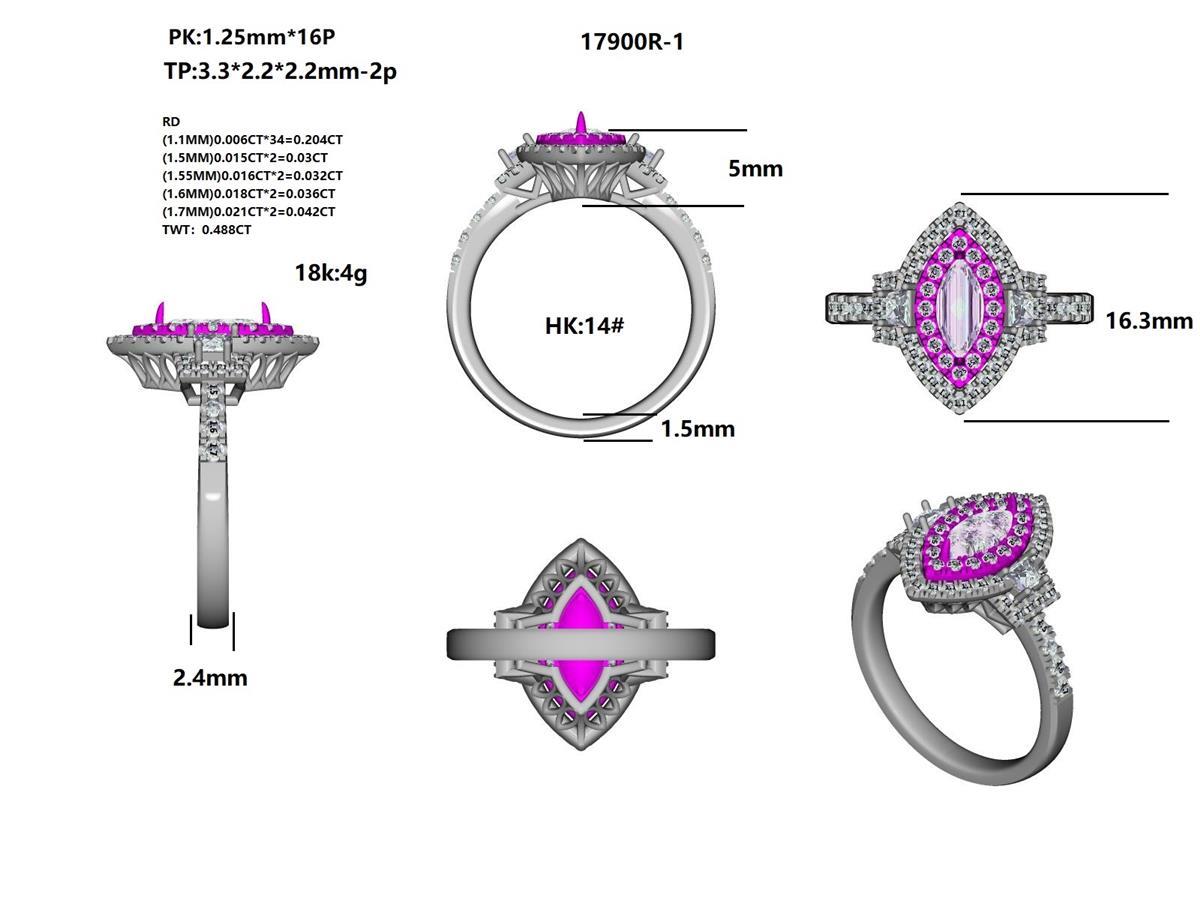 17900R Ring With Diamond