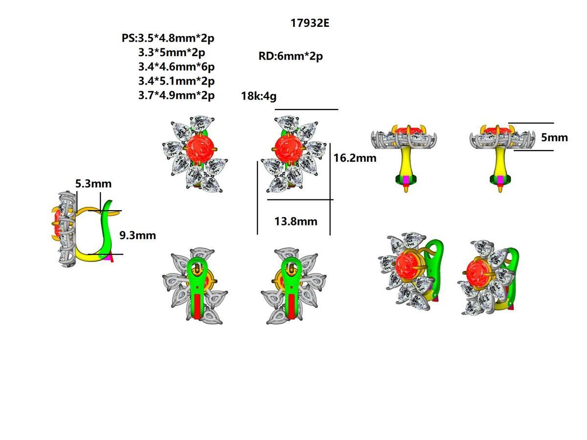 17932E Earring With Diamond