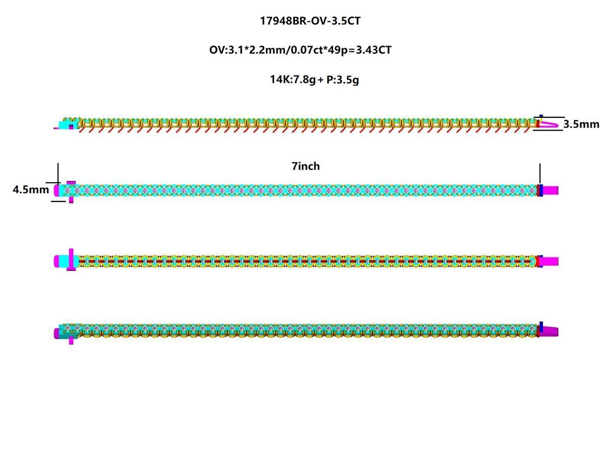 17948BR-OV0.07 Bracelet With Diamonds