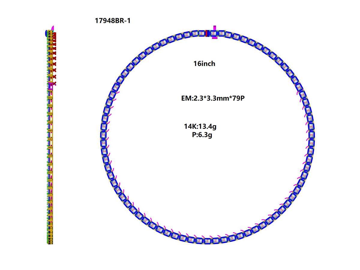17948N-EM Necklace With Diamond