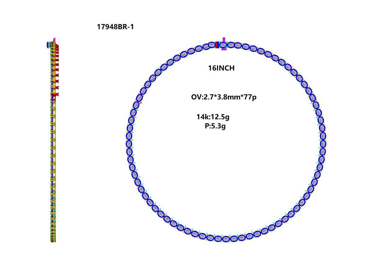 17948N-OV Necklace With Diamond