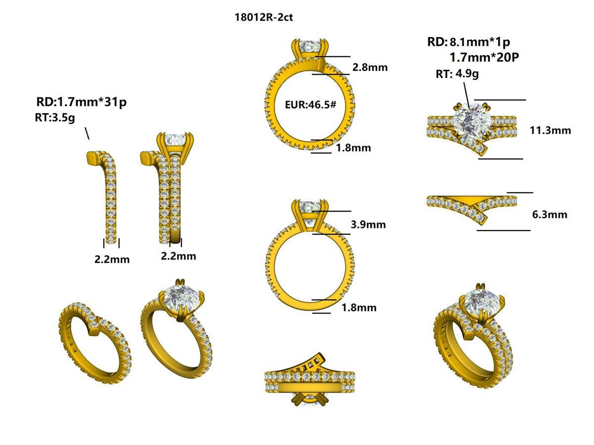 18012R-2CT Ring With Diamond