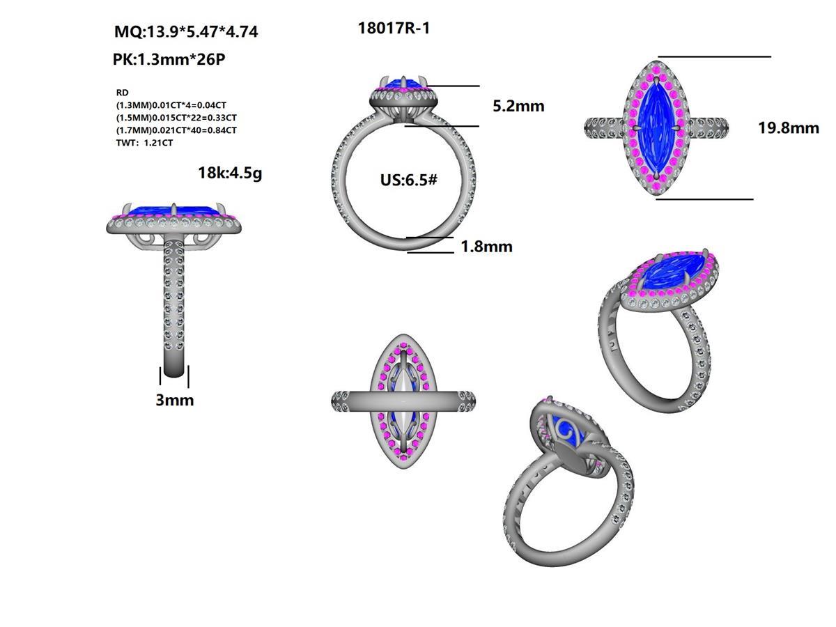 18017R Ring With Diamond