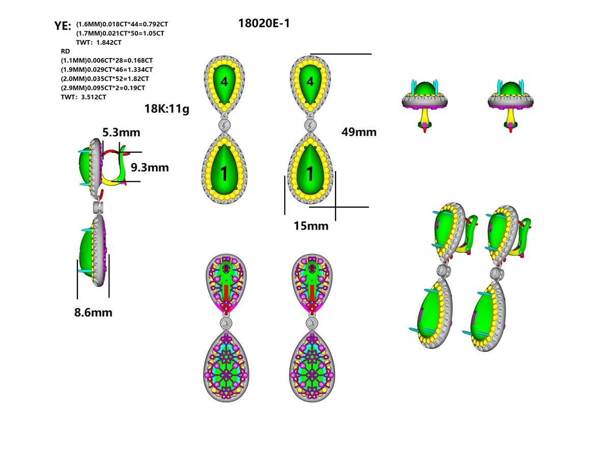 18020E Earring With Diamond