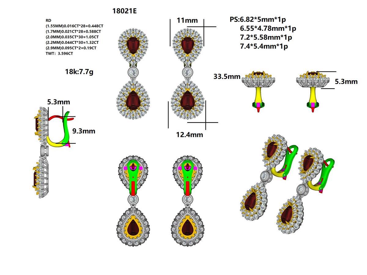 18021E Earring With Diamond
