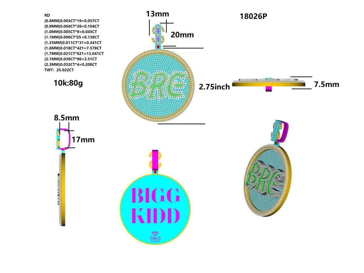 18024P Pendant With Diamond
