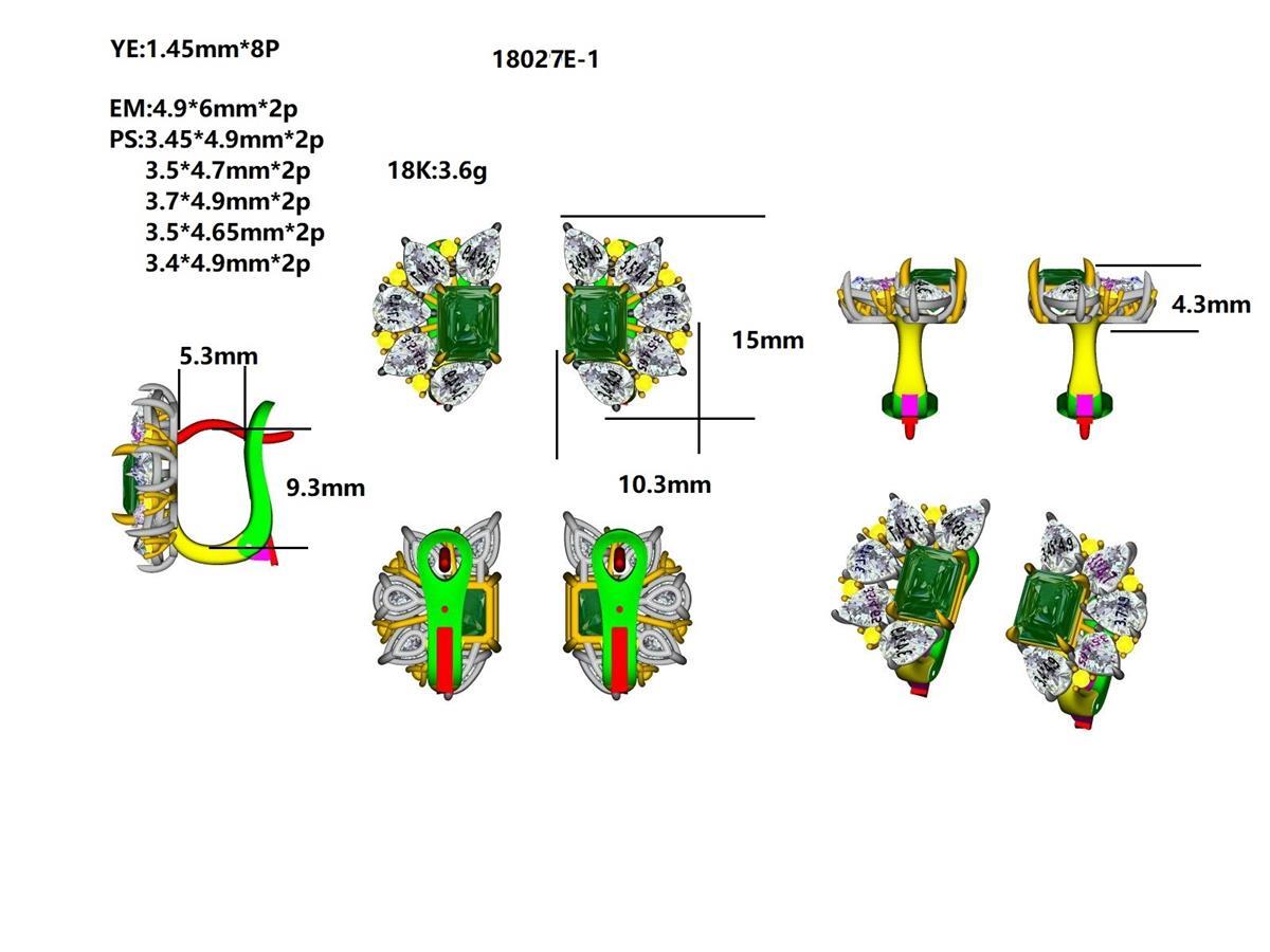 18027E Earring With Diamond