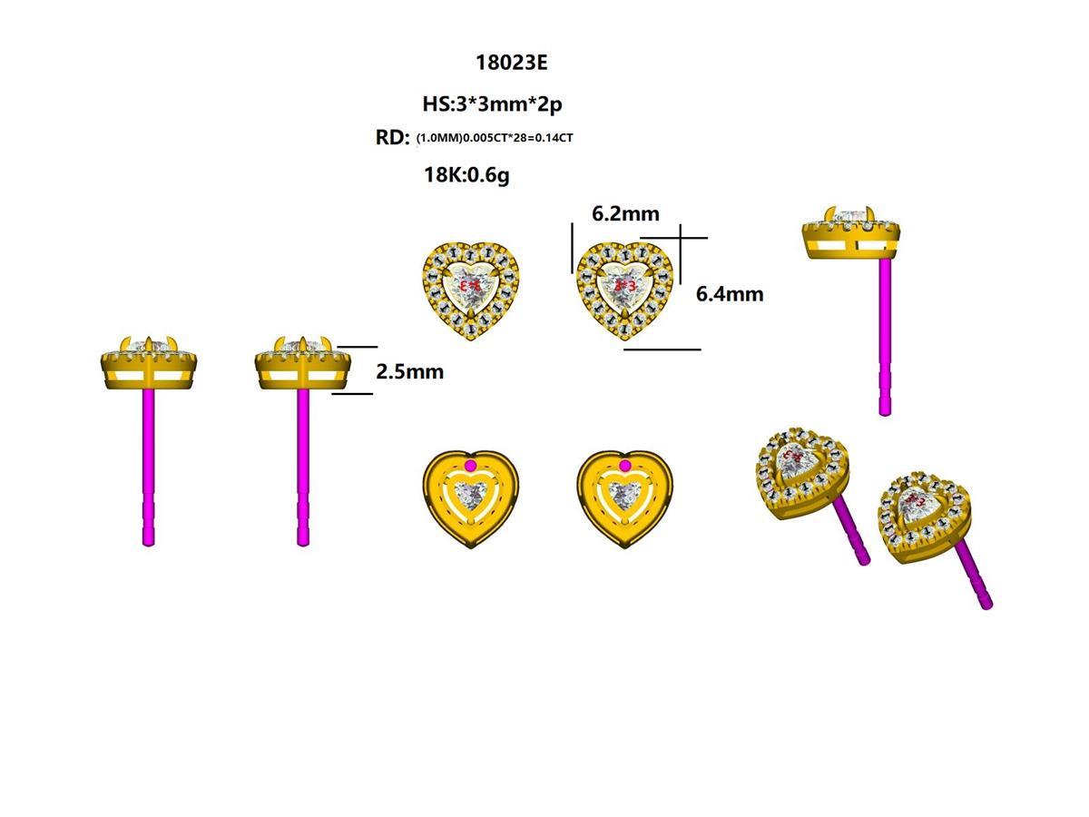 18032E Earring With Diamond