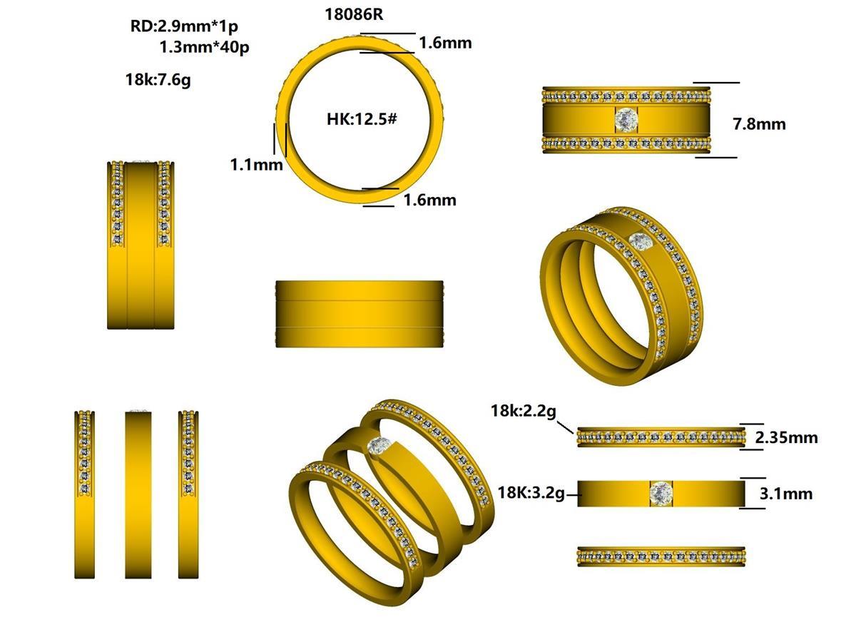 18086R Ring With Diamond