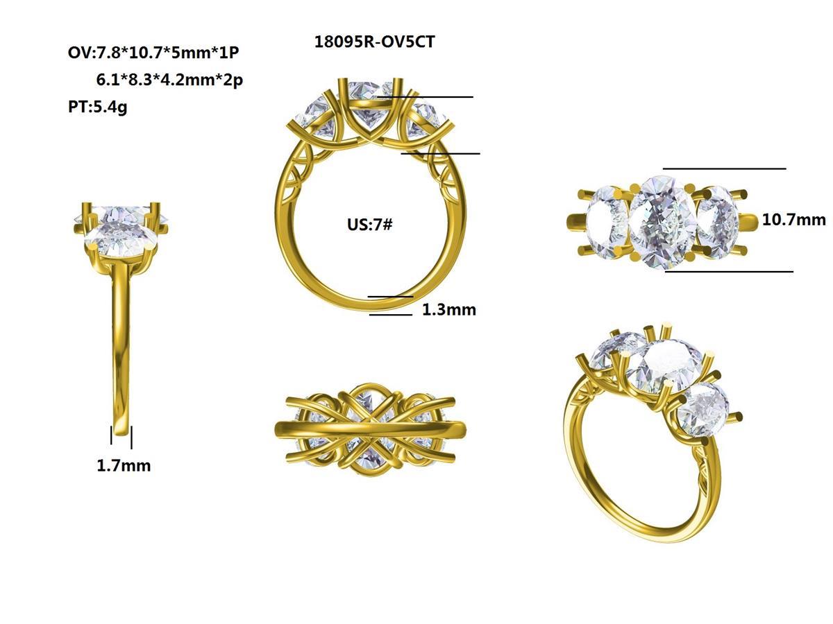 18095R-OV5CT Ring With Diamond