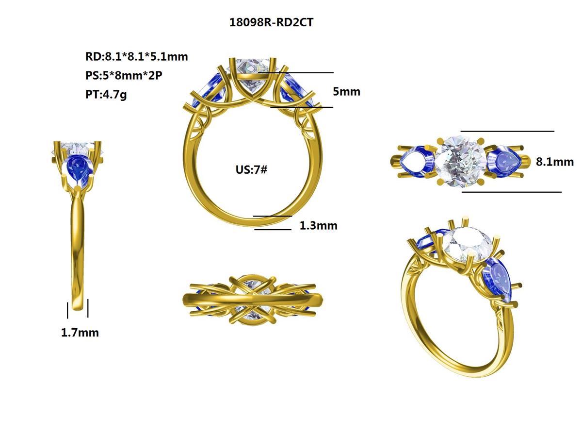 18098R-RD2CT Ring With Diamond