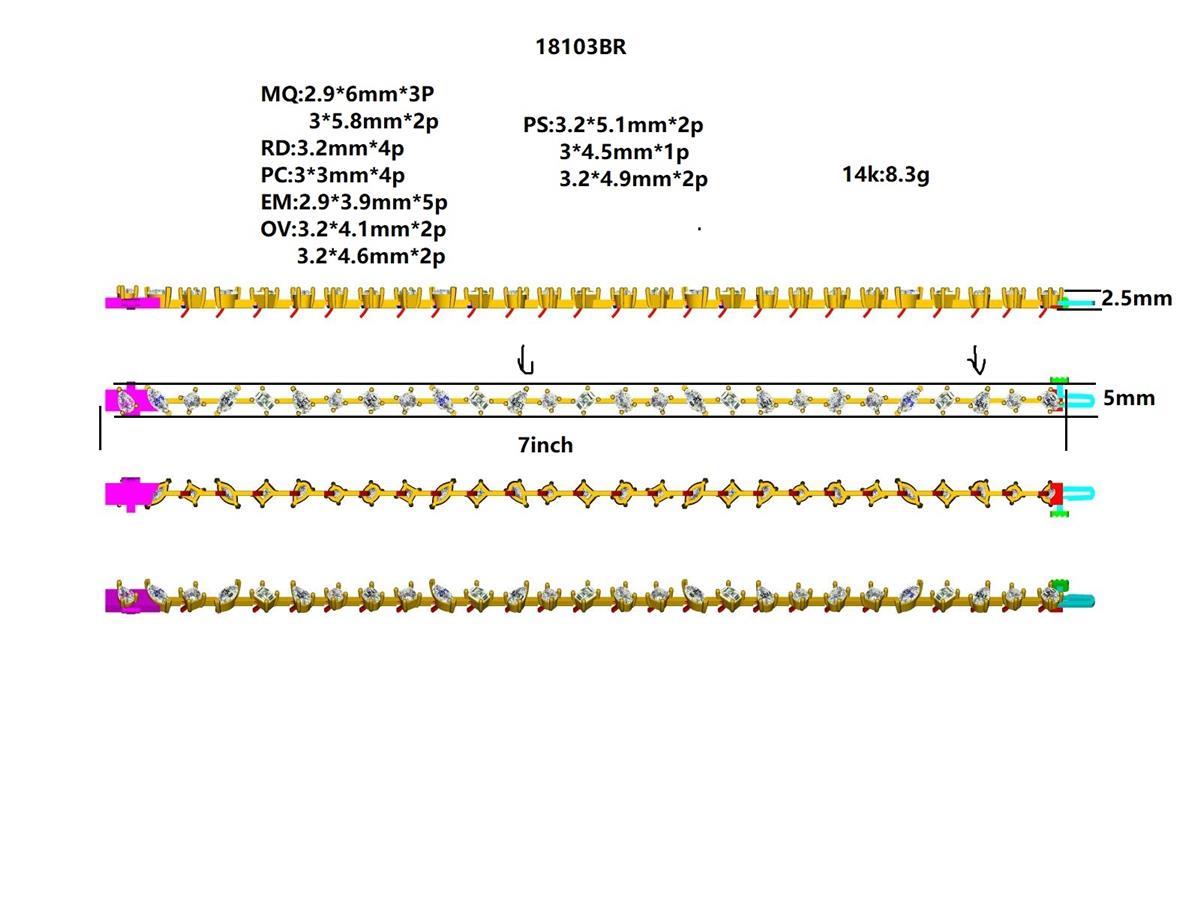 18103BR Bracelet With Diamond