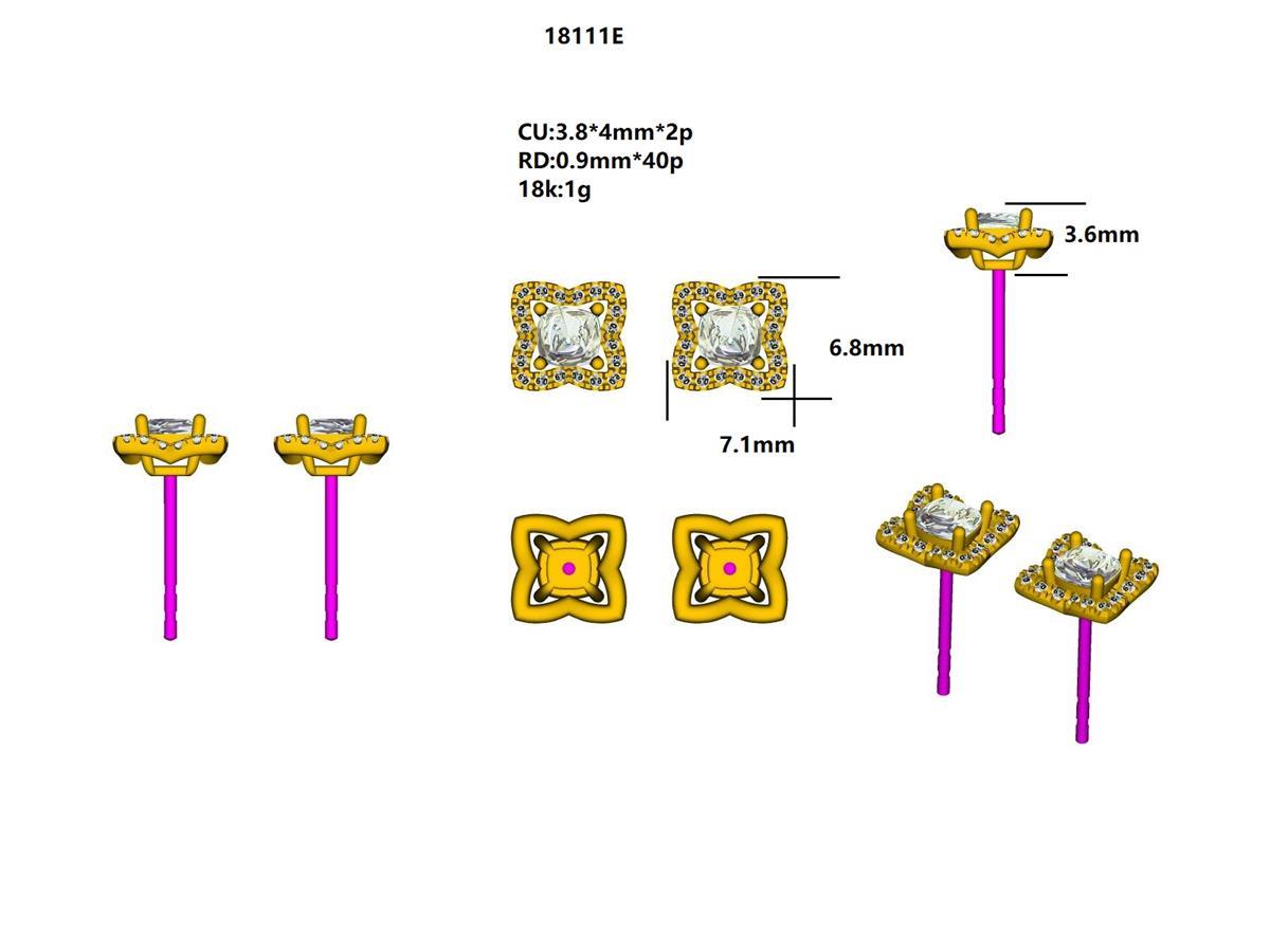 18111E Earring With Diamond