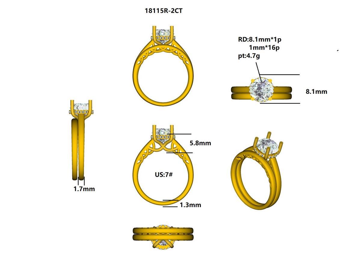 18115R-2.0CT Ring With Diamond