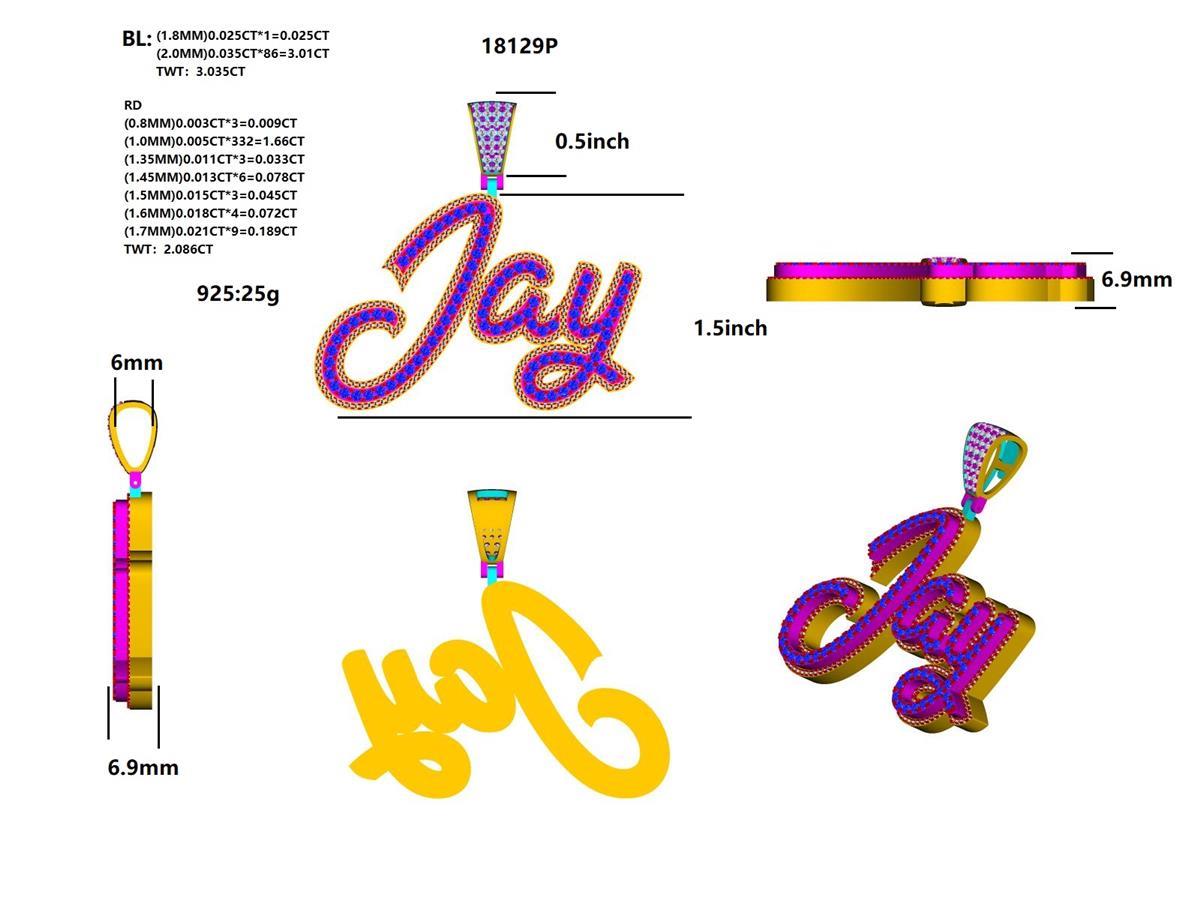 18129P Pendant With Diamond