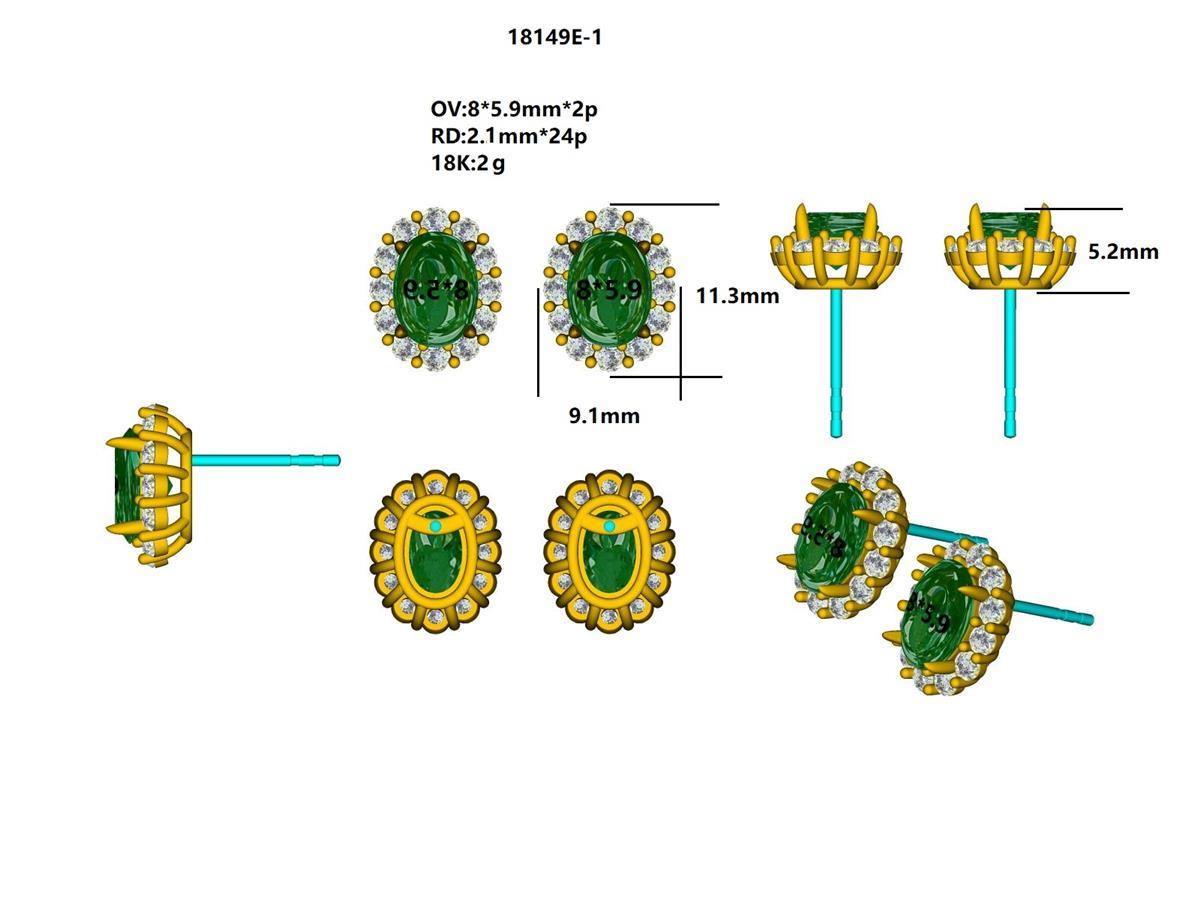 18149E Earring With Diamond