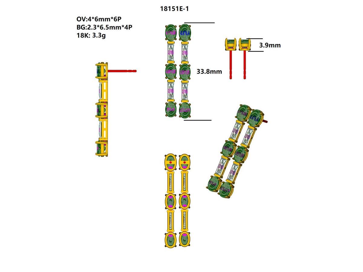 18151E Earring With Diamond