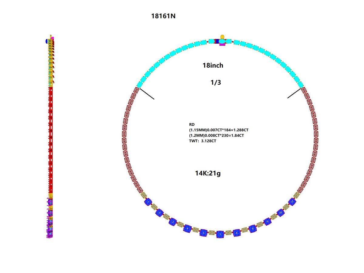 18161N Necklace With Diamond