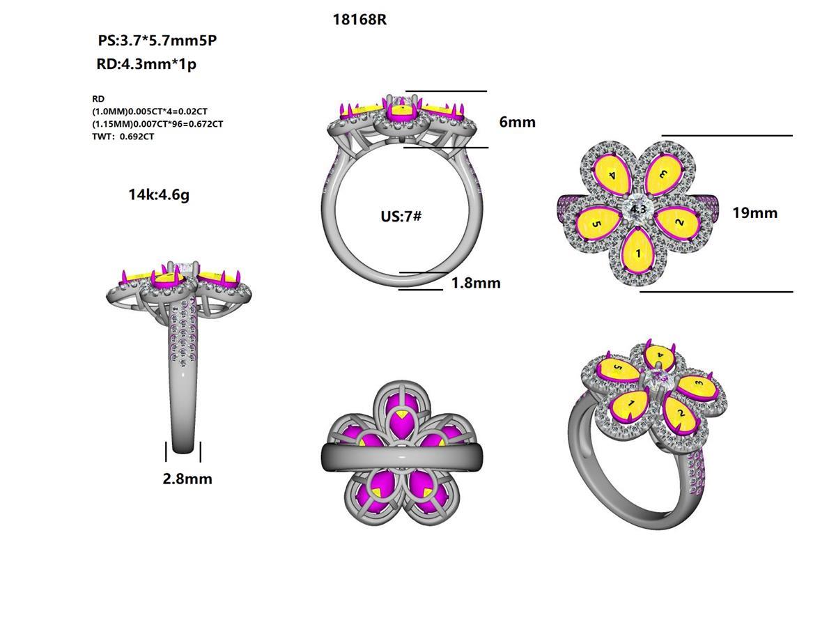 18168R Ring With Diamond