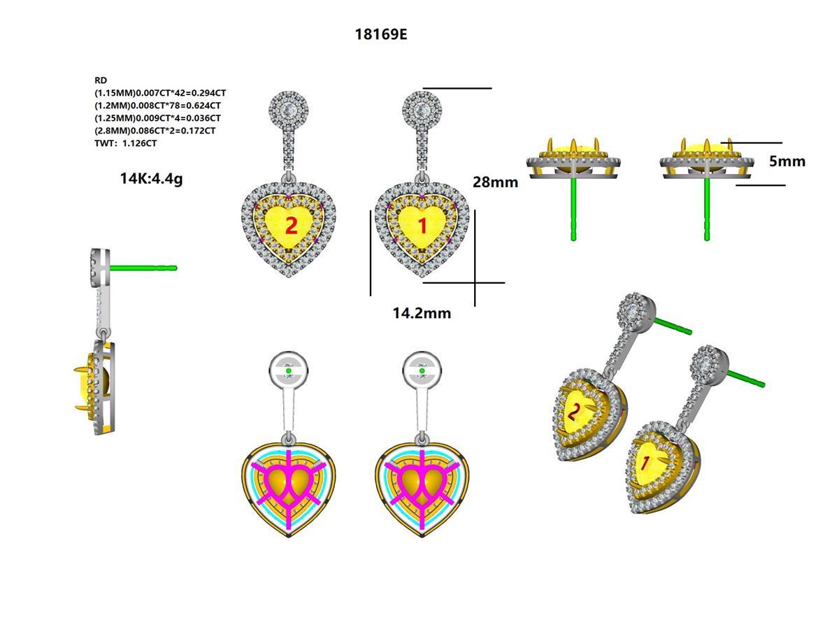 18169E Earring With Diamond