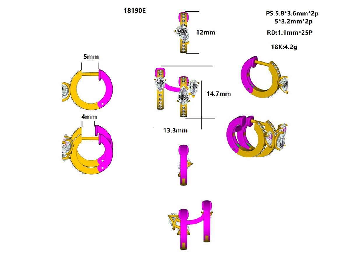 18190E Earring With Diamond
