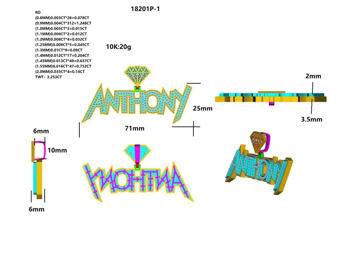 18201P Pendant With Diamond