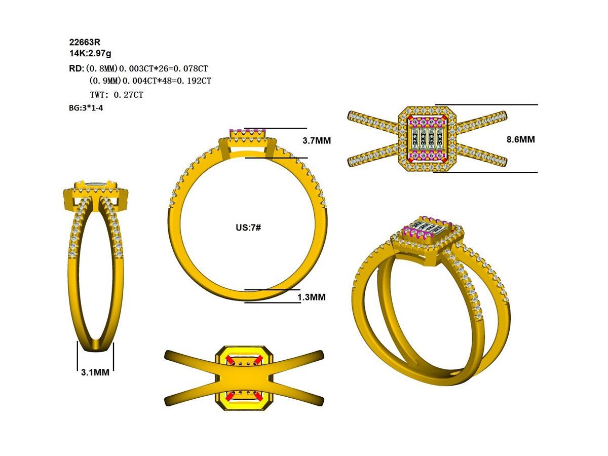 18229R Ring With Diamond