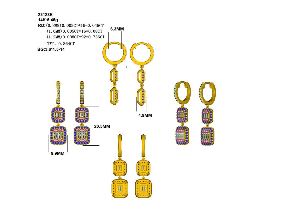 18230E Earring With Diamond
