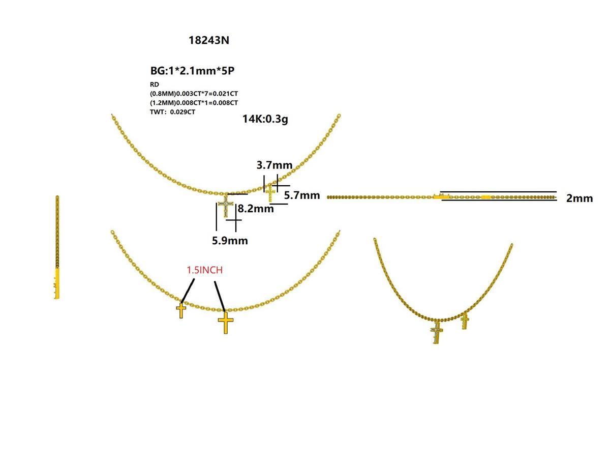 18243N Necklace With Diamond