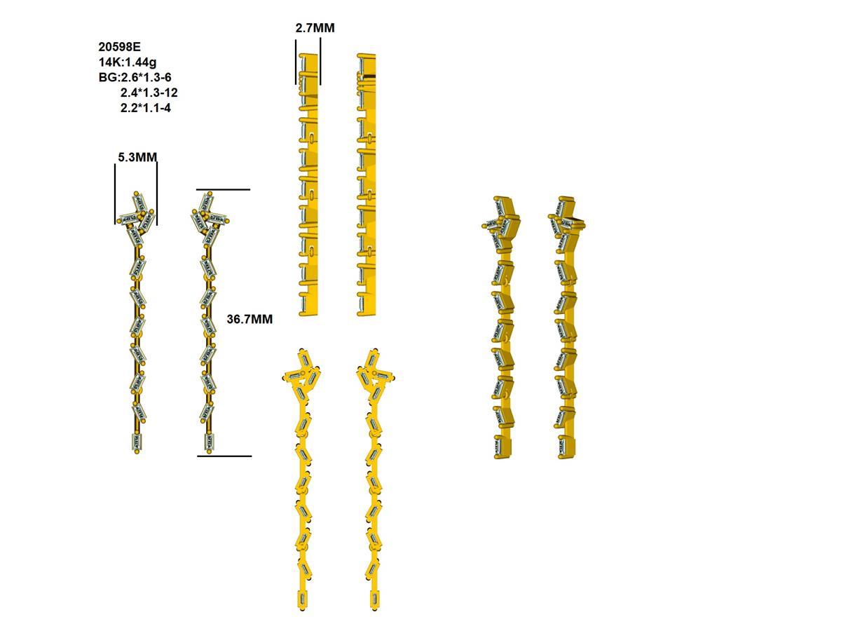 18260E Earring With Diamond