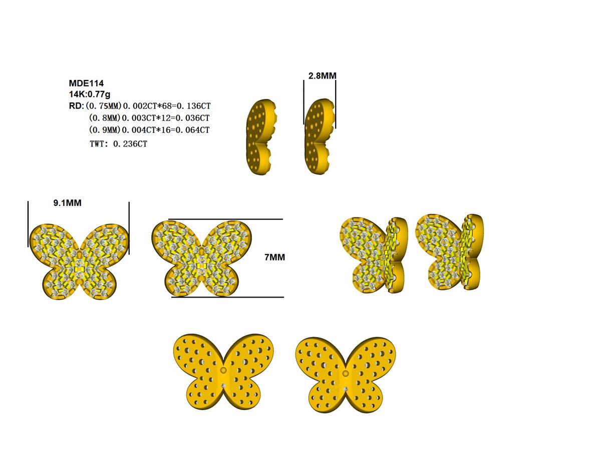 18279E Earring With Diamond