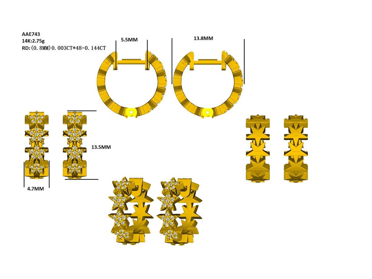 18283E Earring With Diamond