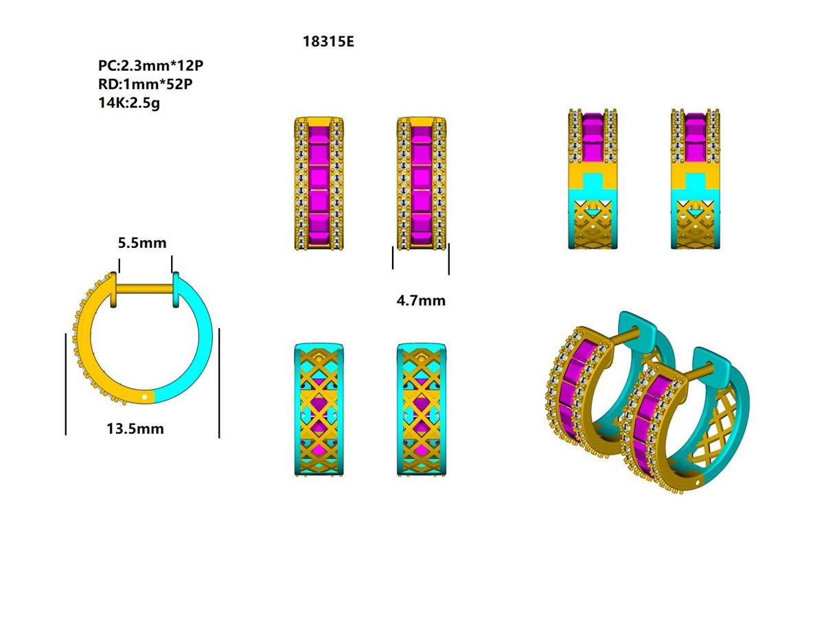 18315E Earring With Diamond