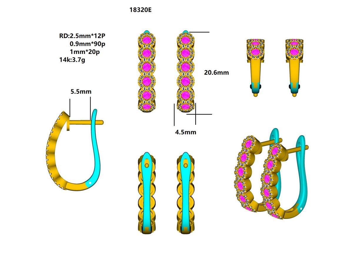 18320E Earring With Diamond