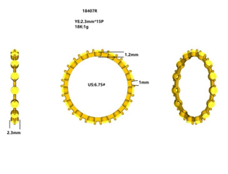 18407R Ring With Diamond