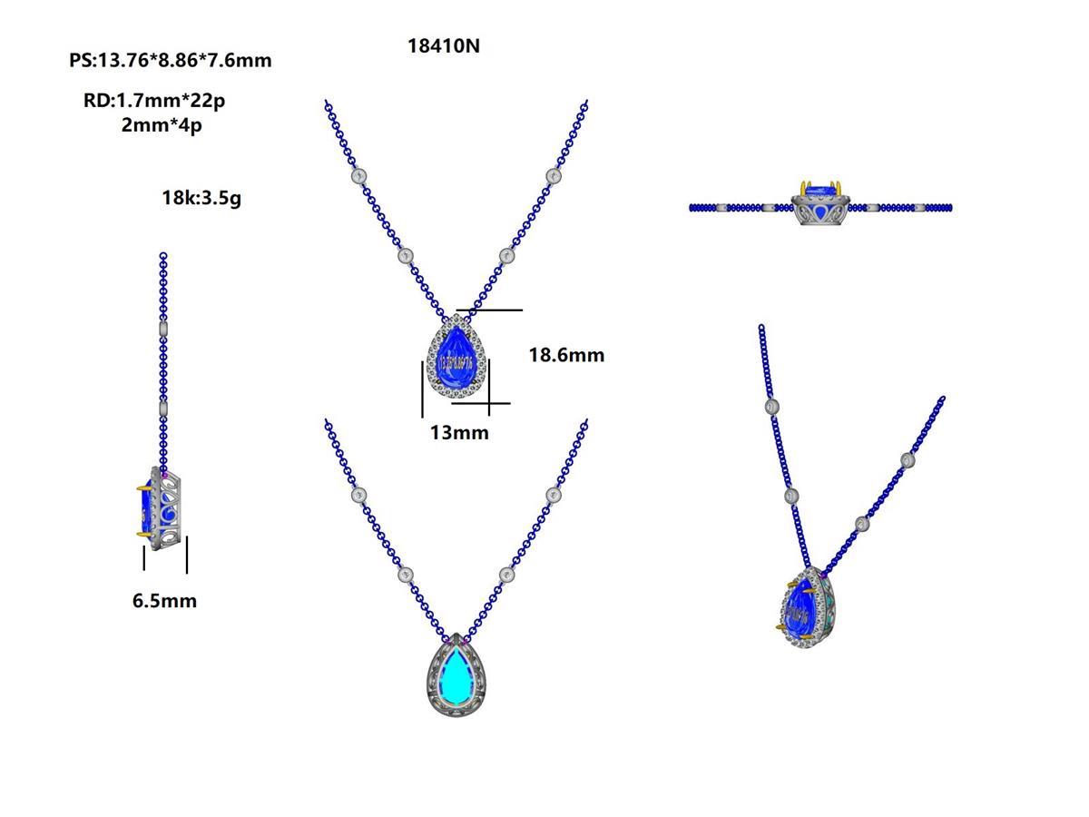 18410N Necklace With Diamond