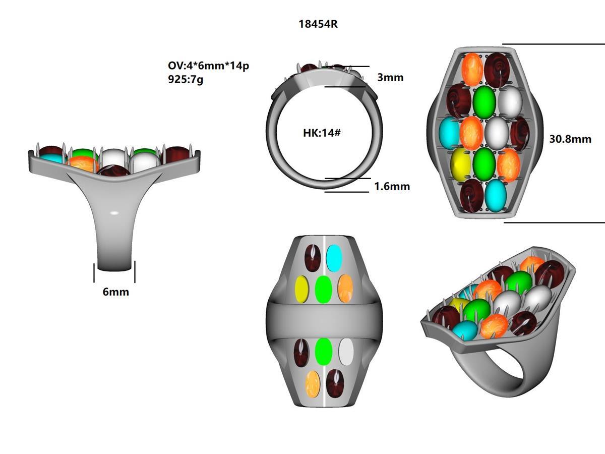 18454R Ring With Diamond