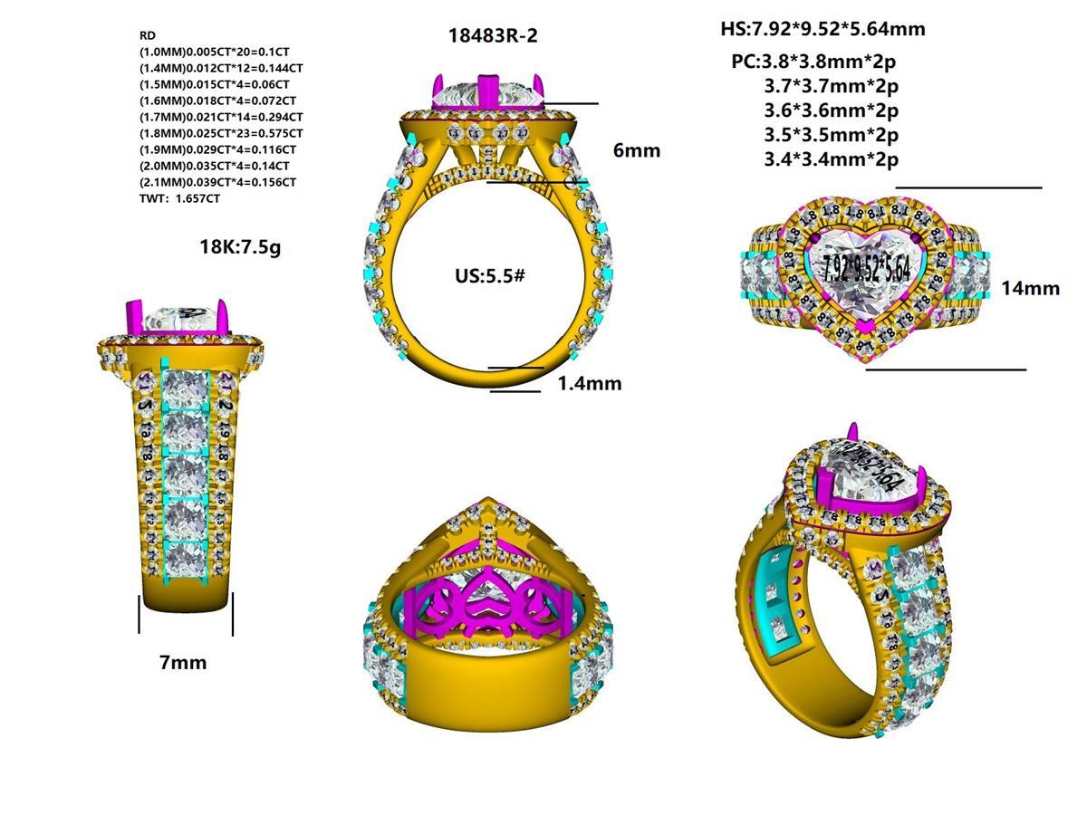 18483R Ring With Diamond