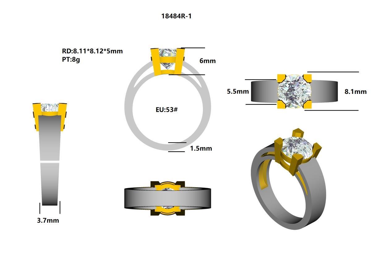18484R Ring With Diamond