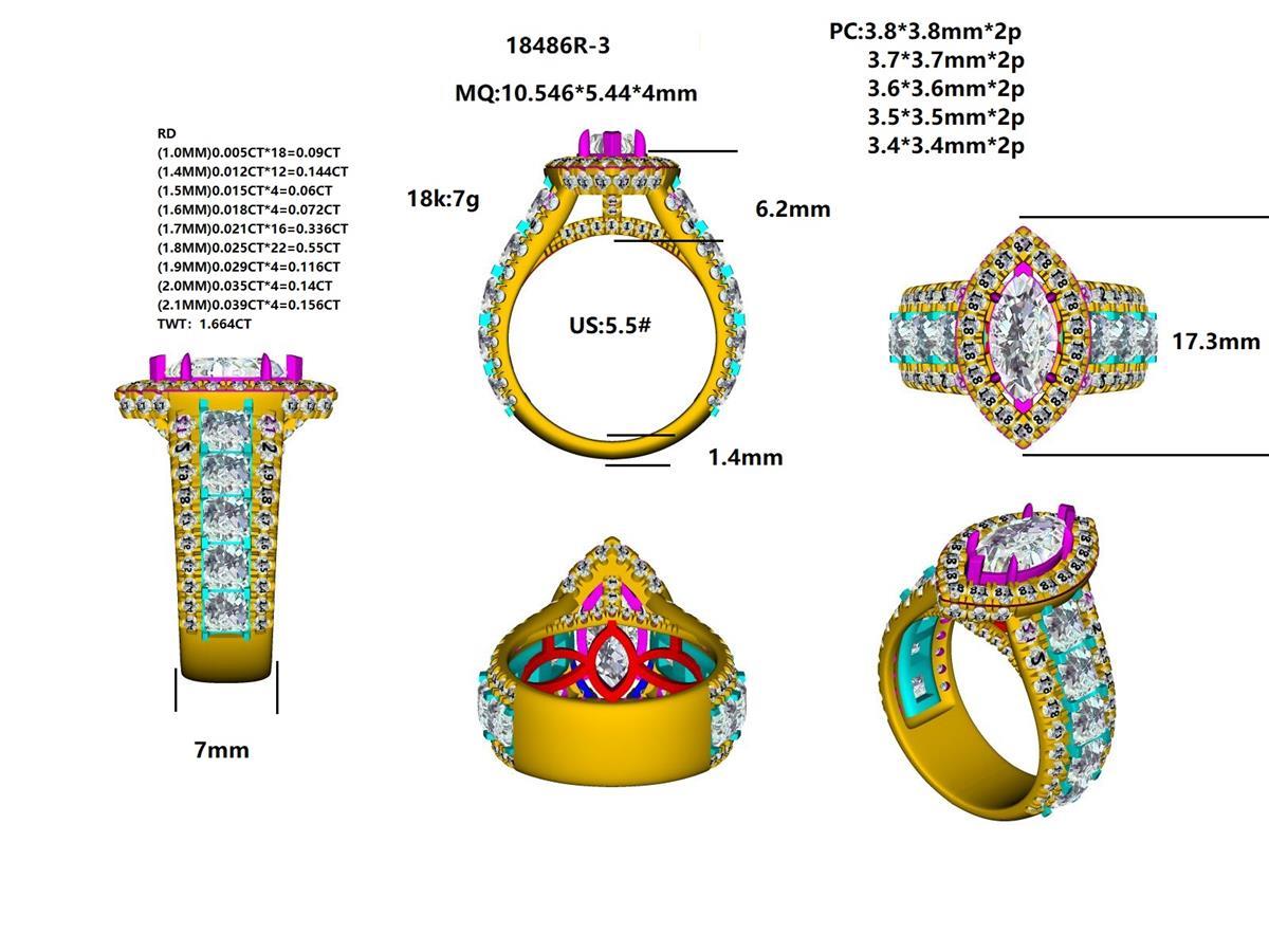 18486R Ring With Diamond