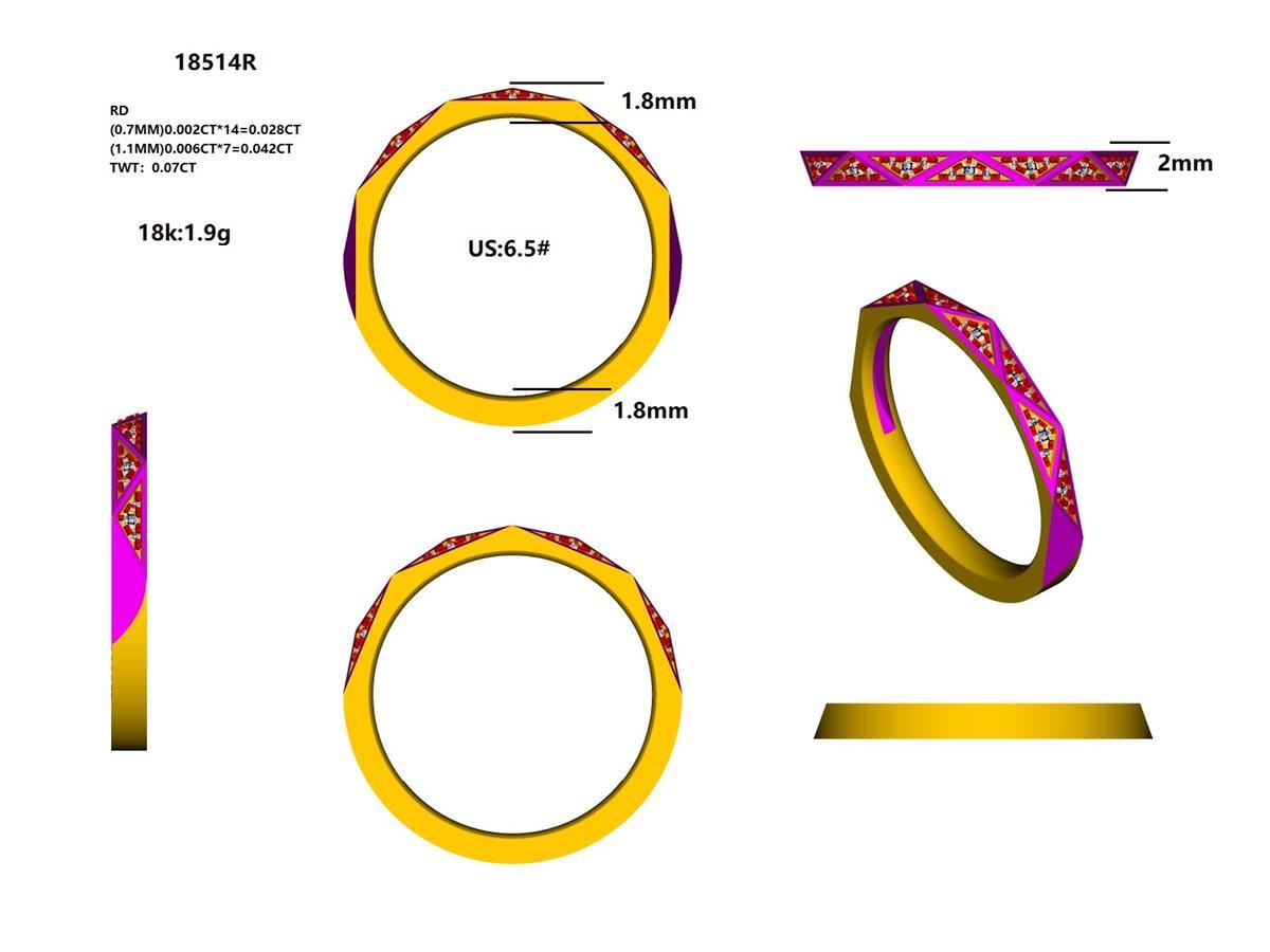 18514R Ring With Diamond