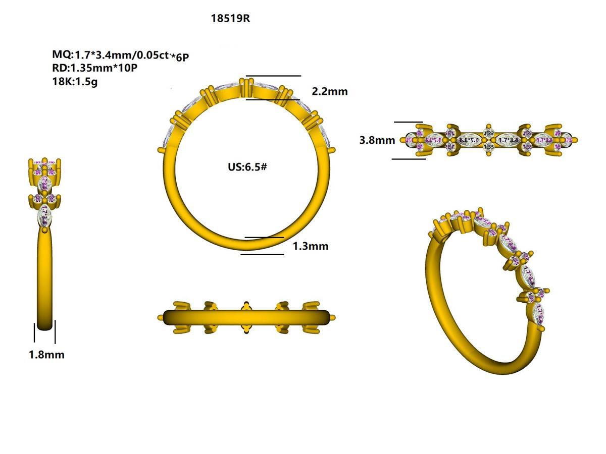 18519R Ring With Diamond