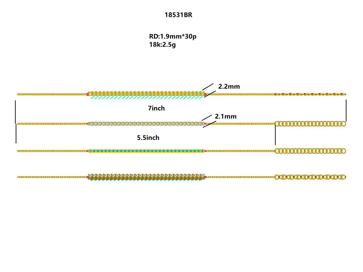 18531BR Bracelet With Diamonds