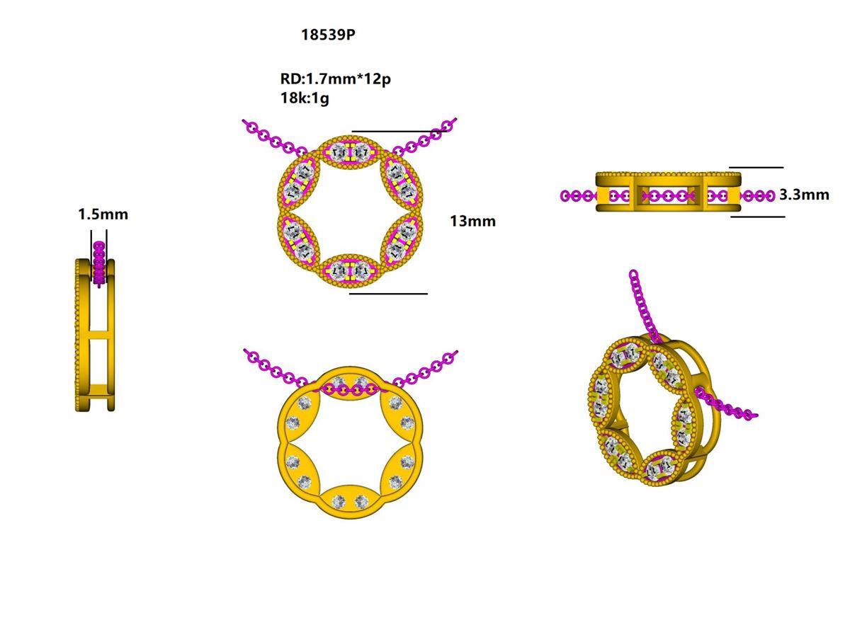 18539P Pendant With Diamond