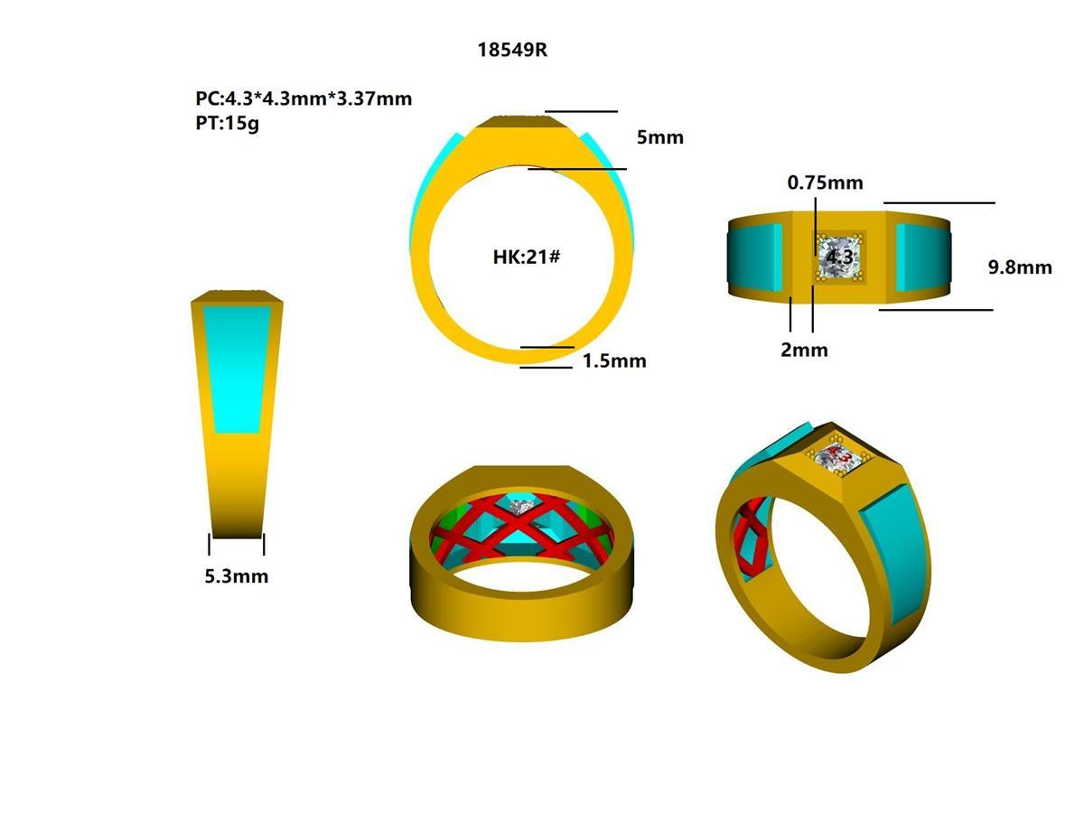 18549R Ring With Diamond