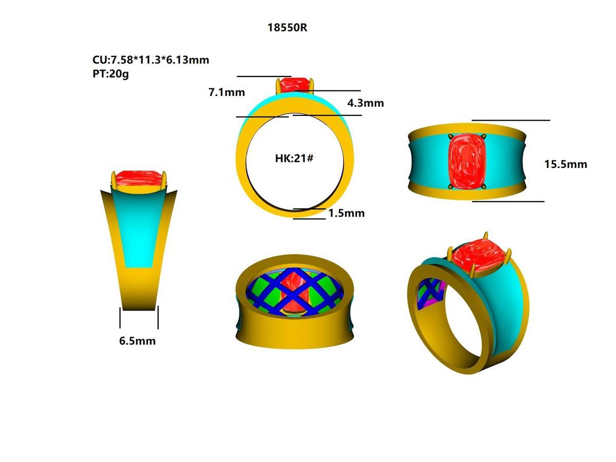 18550R Ring With Diamond
