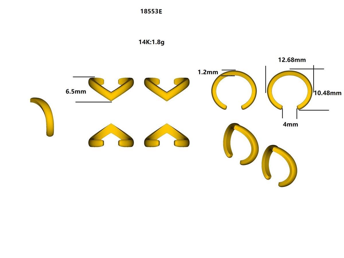 18553E Earring With Diamond
