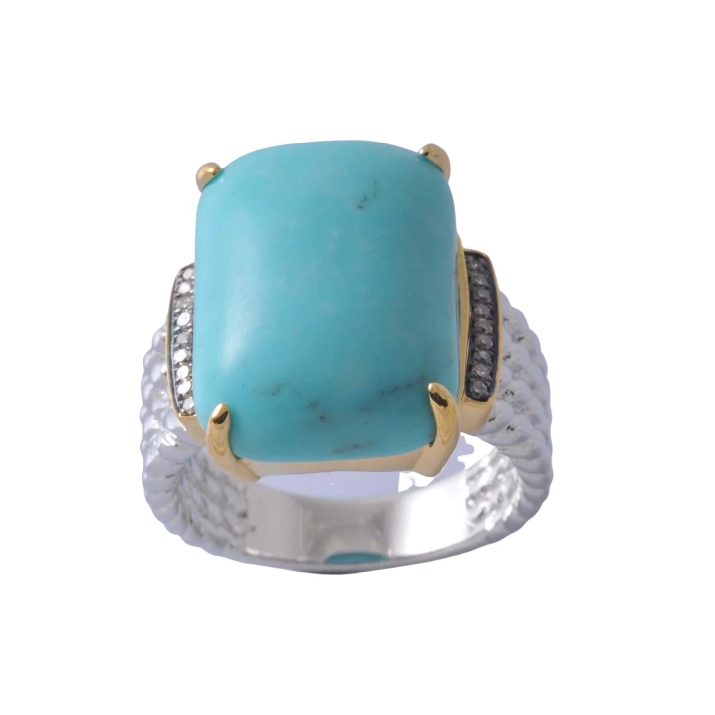 8943R Ring With Diamond & Gemstone