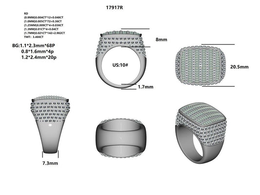 17917R - RING WITH DIAMONDS