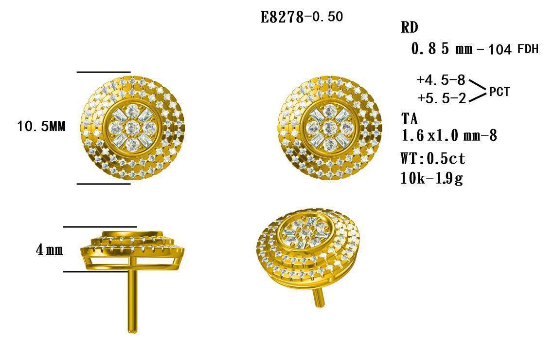 19310E EARRING WITH DIAMONDS